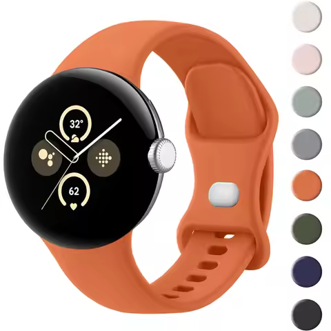 Soft Silicone Strap For Google Pixel Watch 2/1 Watchband Wristband for Pixel Watch 3 41mm Bracelet C