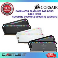 Corsair DOMINATOR PLATINUM RGB DDR5 64GB (2X32G) 32GB (2X16G) 7200MHZ 6200MHZ 6000MHZ 5600MHz 5200MH