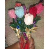 BABY TULIP GOYANG+ PEN +RIBBON | DOORGIFT| TEACHER DAYS | HANDMADE