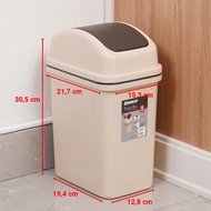 KRISBOW Indoor Trash Can Waste bin 6 L Bathroom waste bin Bathroom trash can 7