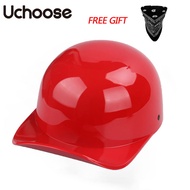 Uchoose DS Baseball Cap Helmet Retro Helmets Summer Motorcycle Casque Vintage Open Face Scooter Crui