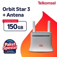 TELKOMSEL ORBIT STAR 3 + ANTENA MODEM WIFI 4G HIGH SPEED