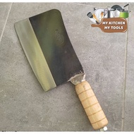 (Bumi)Heavy Duty Bone Chopping Knife Chopper with Wooden handle /Bone crusher Knife/Cleaver Knife /M