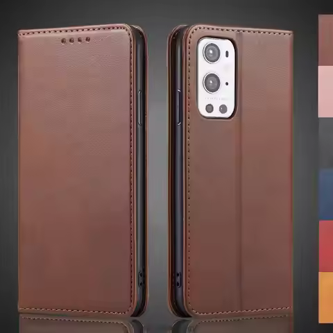 Magnetic attraction Leather Case for Oneplus 9 Pro / One plus 9Pro / 1+9 Pro Holster Flip Cover Wall