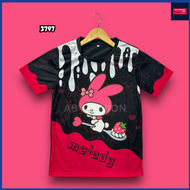 10 - 2XL) Jersey Melody Dewasa Budak Kanak Jersey Animation Short Sleeve T Shirt Hersi Sublimation J