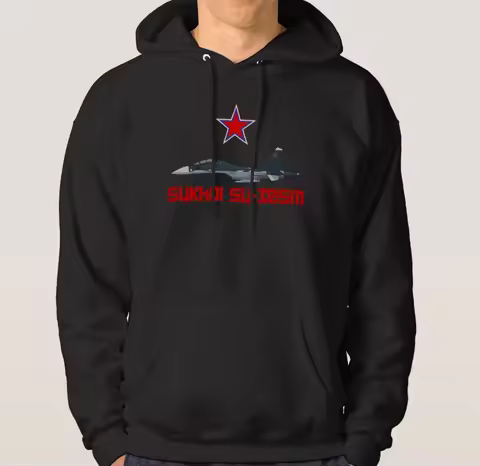 Sukhoi Su-30SM Russian Air Force VKS Unisex Hoodie