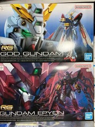 全新rg高達模型 Bandai RG 神高 god gundam + RG 艾比安