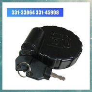 [uhktyltui.vn] 1 Piece 331/45908 331/33064  Cap  Tank Side Lock Cover Black with 2 Keys ABS for  Exc
