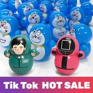 PM cartoon: 1pc TikTok Mainan Tumbler Kanak Toy tumbler desktop Minion Doraemon ornament 迷你卡通 叮当猫 不倒翁 桌面玩具 儿童多啦A梦 不倒翁摆件