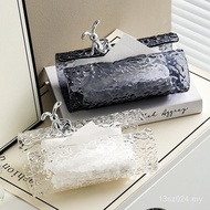 TSMC Tissue Box Light Luxury Storage Box Paper Tissue Box Household Face Towel Living Room Tissue Bo