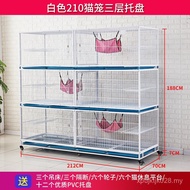 Breeding Cat Cage Cat Cage Cat Litter Cat House Cat Villa Three-Layer Display Cage Cat Cage 210 Cage