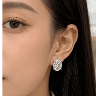 Total 10ct Oval cut moissnaite Stud earrings 5ct+5ct moissanite diamond elegant earrings wedding jew