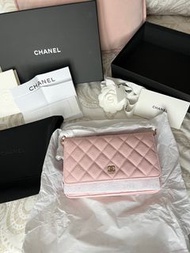 全新Chanel晶片粉紅色WOC