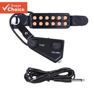 Guitar Soundhole Pickup P-011 | 12-Hole with Volume/Tone Control Acoustic Guitar Pickup