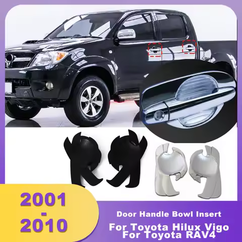 Door Handle Bowl Insert Handle Cover For Toyota Hilux Vigo 2005 2006 2007 2008 2009 2010 For Toyota 