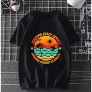 <mybhaju> HAWAII SCENERY baju perempuan wanita cotton lengan pendek short sleeves t-shirt tops/Plus 