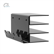 Keyboard Display Stand Acrylic 3 Tier Stand Frame Shelf for Study Room Exhibition Black