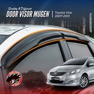 Toyota Vios 2008 To 2013 Toyota Vios NCP93 Door Visor Mugen Style 8 cm Width 1.8 mm Thickness