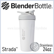 (Stainless) แก้วเชค Blender Bottle รุ่น Strada 24oz แก้วShake BlenderBottleของแท้ นำเข้าจากอเมริกา