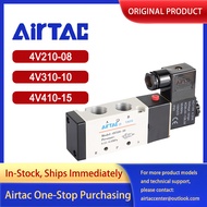 AirTAC 4V210-08 4V210-06 4V310-10 4V310-08 4V410-15 Pneumatic 2 Position 5 way Single Solenoid Valve