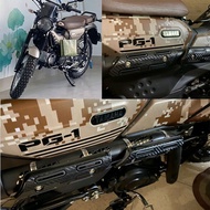 Heat-resistant exhaust cover for PG1 CT125 exhaust