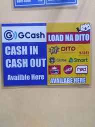 2in1 Gcash&amp;Load Signage Laminated