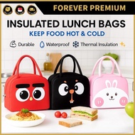 (FOREVER PREMIUM) Thermal Insulated Kids Cartoon Bag Aluminium Foil Cooler Frozen Foods Hot Food Del