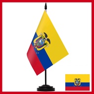 Ecuadorian Deluxe desk flag desktop set Flag of Ecuador