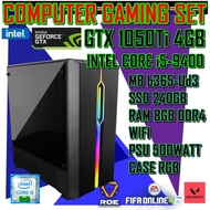 Gaming Computer Work Powerful Specs Intel i5-9400 Gen9 -GTX 1050ti -Ram 8GB/DDR4 -SSD240GB -WIFI-Bea