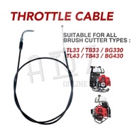 THROTTLRECABLE TL33/TB33/BG330 & TL43/TB43/BG430 -- CABLE MINYAK MESIN RUMPUT TL33/TL43