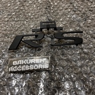 Honda jazz RS logo emblem, matte black, unit price