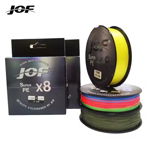 JOF Brand X8 Series 8 Strands 150M 300M 500M PE Braided Fishing Line 20-100LB Multifilament Fishing 