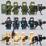 Chinese Building Blocks Military Minifigures Police Special Forces Villain Assembled Toys 6-Year-Old