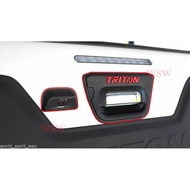 (2 Pieces) Tailgate Handle Cover + Camera Mitsubishi TRITON 2015-2018 Matte Black MQ Accessories