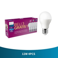 PUTIH Philips Bulb 12w 4pcs E27 6500K 230V white light bulb·