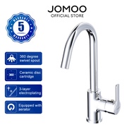 JOMOO 360° Swivel Kitchen Faucet Hot and Cold Water Tap High Arc Basin Tap Kitchen Sink Mixer
