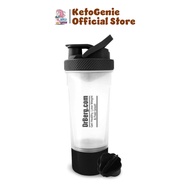 Dr. Berg Shaker Bottle with 24oz/700ml Marker - Easy to Use, BPA Free and Dishwasher Safe USA