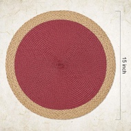 PP Heat Insulation Placemat Table Mat Hotel Western Restaurant European Simple Natural Outdoor Holid