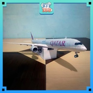 Qatar Airways Airbus A350-1000 Paper Model