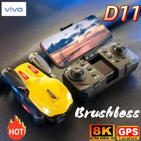 VIVO D11 Drone 8K Aerial HD Gradient Flowing Light Dual-Camera Omnidirectional Obstacle Avoidance Br