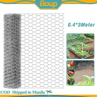 0.4*3 Meter Chicken Wire Mesh Outdoor Anti-Rust Hexagonal Galvanized Chicken Wire Fence