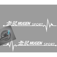 (Ready Stock) S542# 2pcs Heartbeat MUGEN Sport Vinyl Decal Sticker