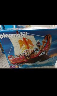 全新 公司貨 德國 Playmobil 4276 羅馬 船 戰艦 武士 戰士 摩比 老件 老摩 絕版 XXL 動物 歷史