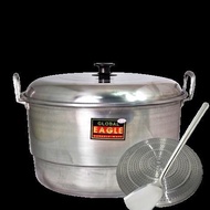 FREE SUTIL !! DANDANG EKONOMS (BESAR) SERBAGUNA ADA SARANG, UKURAN 33 CM (Nasi 4,5 kg) DANDANG ALUMI