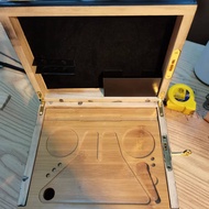 Bamboo Storage Box With Lock Candy Storage Box Movable Tray Tea Cigarettes Operationed Trays Cut Tob