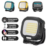 Upgraded Multi functional Work Light Strong Magnetic Tape Snap COB Work Light Type-C Charging Portab