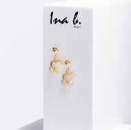 Ina B. Designs - The Graciela - US 10K Gold Drop Earrings Non-Tarnish Hypoallergenic