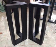 Iron-DIY ขาโต๊ะเหล็ก สำเร็จรูป ขาโต๊ะล๊อฟท์ ขาเก้าอี้ ขาม้านั่ง 1คู่ (2 ชิ้น) สีดำด้าน แข็งแรงทนทาน