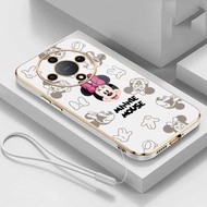 Honor X9d X9c X9b X9a 5G Casing Cartoon Minnie Mobile Case Cute Mouse Straight Edge Full Camera Prot