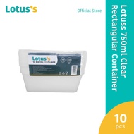 Lotus's Clear Rectangular Container (750ml)